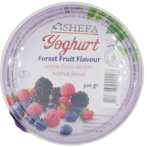 KOSHER YOGURT FORREST FRUITS SHEFA 500 GR.