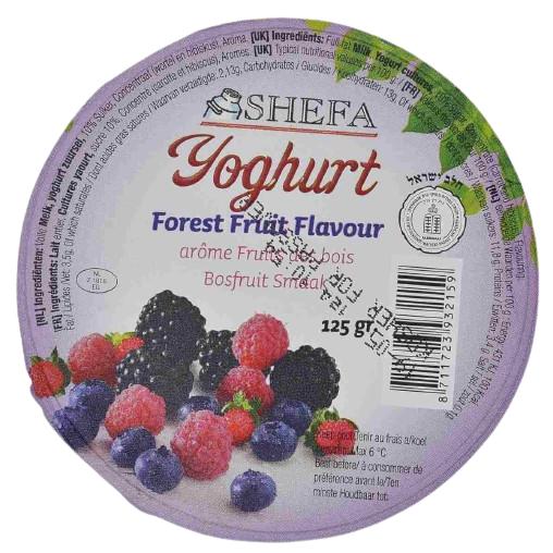 KOSHER YOGURT FORREST FRUIT SHEFA 125 GR.