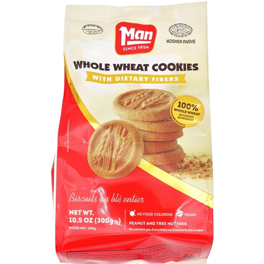 MAN KOSHER WHOLE WHEAT COOKIES 300 GR.