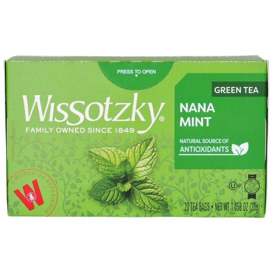 NANA MINT GREEN KOSHER TEA WISSOTZKY KLP 40 GR.
