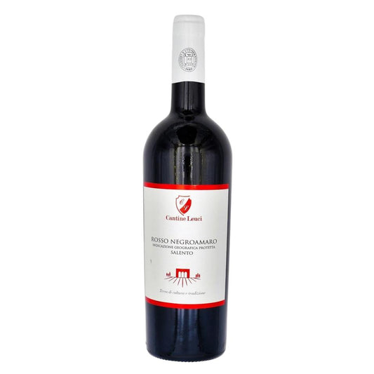 NEGROAMARO LEUCI 750 ML.  Kosher Red Wine From Italy