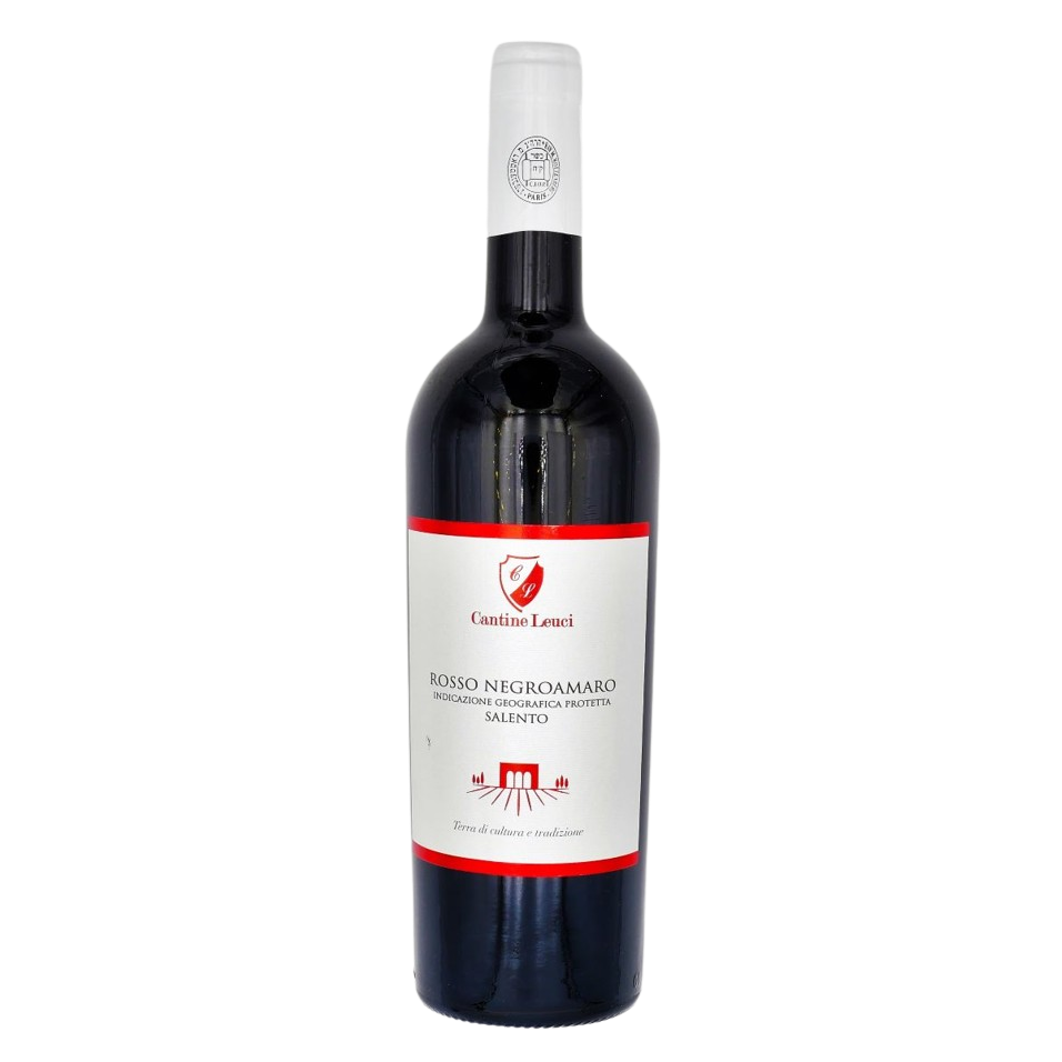NEGROAMARO LEUCI 750 ML.  Kosher Red Wine From Italy