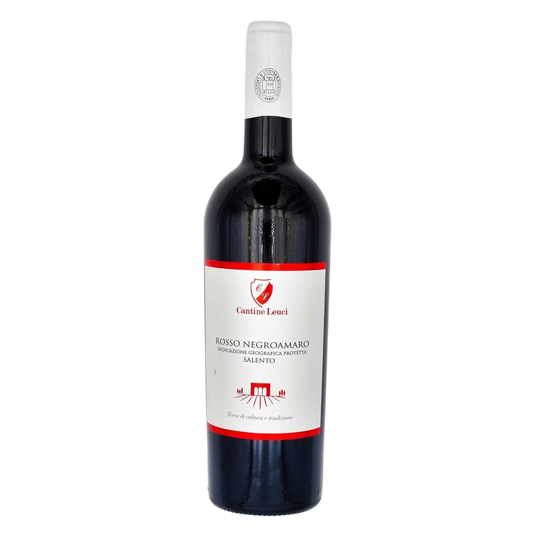 NEGROAMARO LEUCI 750 ML.  Kosher Red Wine From Italy