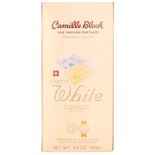 CIOCCOLATO SVIZZERO KOSHER BIANCO CAMILLE BLOCH 100 GR.