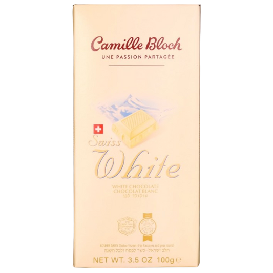 CIOCCOLATO SVIZZERO KOSHER BIANCO CAMILLE BLOCH 100 GR.