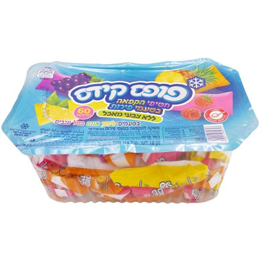 GHIACCIOLI KOSHER LIMONE ANANAS MIRTILLO UVA 60 UNITÀ 1.6 KG