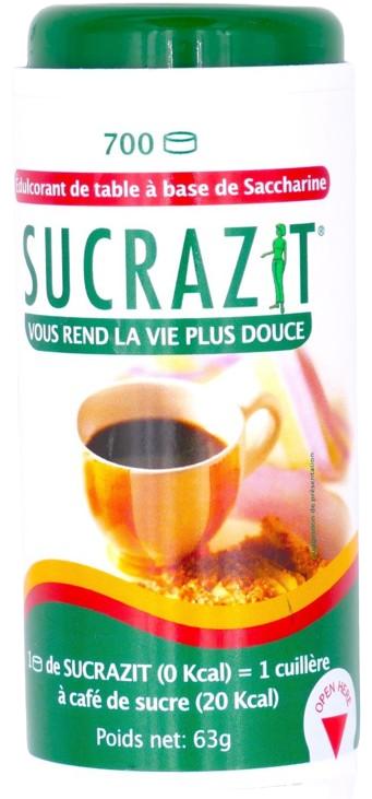 SWEETENER SUCRAZIT 700 UNITS 63 GR – SUGAR SUBSTITUTE TABLETS FOR HOT AND COLD DRINKS