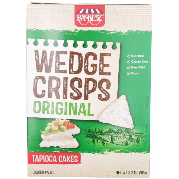 WEDGE CRISPS ORIGINAL TAPIOCA CAKES GLF  KLP 90 GR.